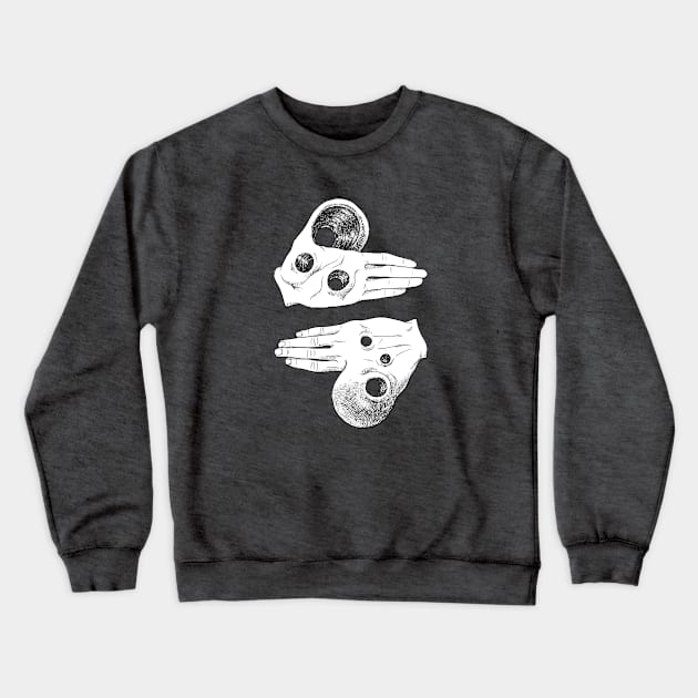 Wormhole Hands Crewneck Sweatshirt by DirtySlacks